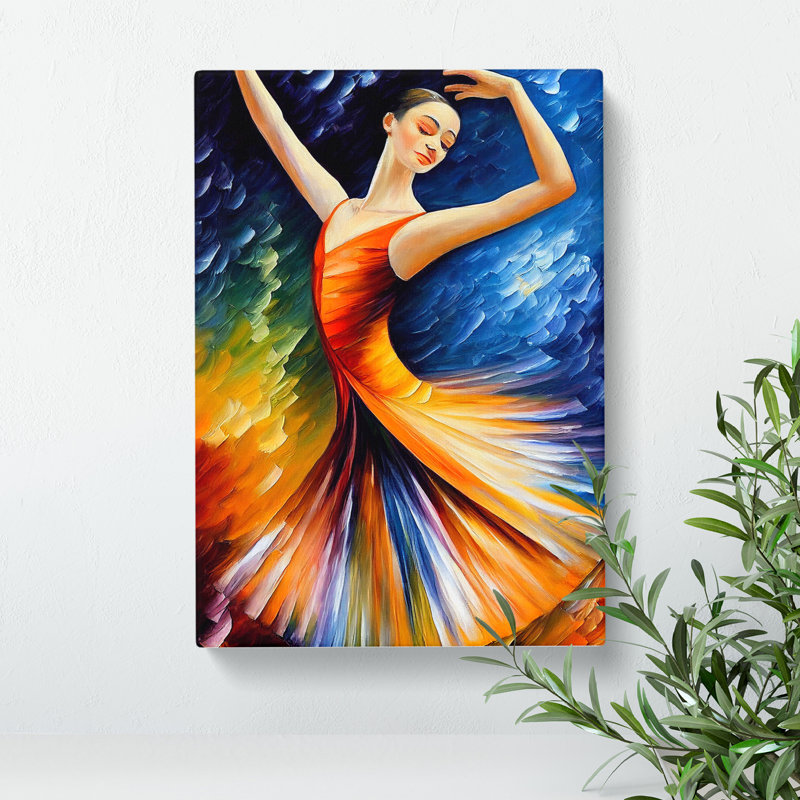 Ballerina Dancer No.1 - Wrapped Canvas, 60cm H x 40cm W x 3cm D