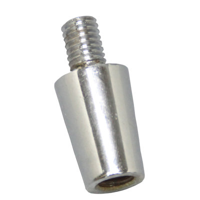 DIY Chrome Beer Tap Handle Standard Ferrule 3/8" x 16 Male Large end 3/8" x 16 Female Thread Small