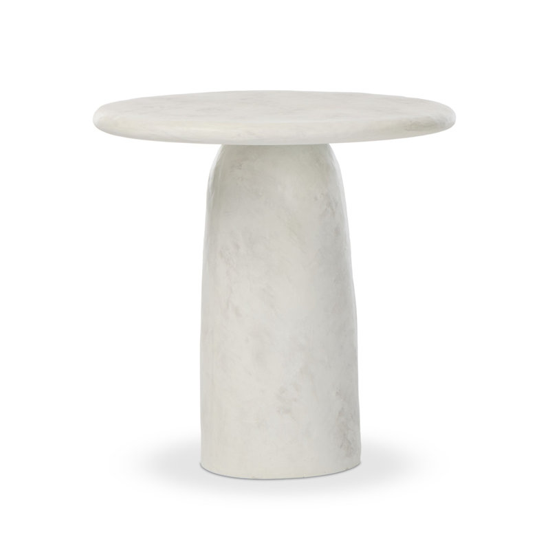 Wania End Table-Textured Lunar Concrete, Textured Lunar Concrete