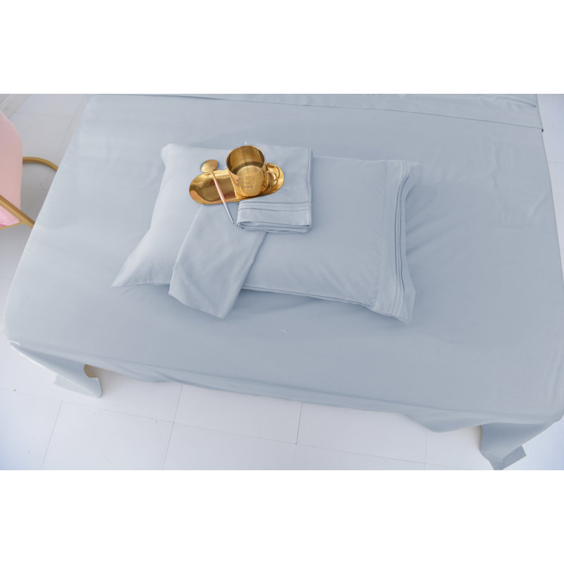 Rayon from Bamboo Sheet Set, Silver, King