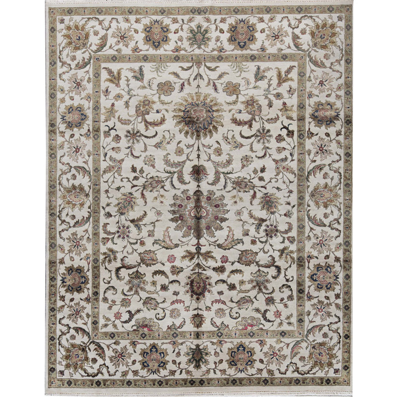Chantel Oriental Area Rug in Ivory, Rectangle 7'11" x 9'11"