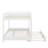 Queen Size Bunk Bed With Ladder And Trundle-1892930240
