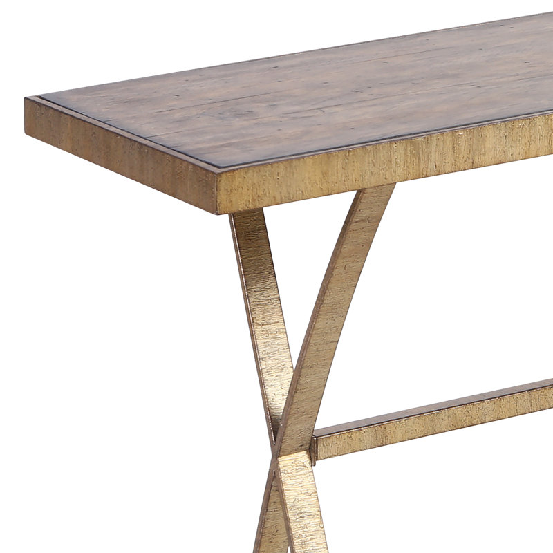 Bernville 62'' Brown Pine Wood Console Table