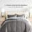7-Piece Reversible Bedding Bundle - Solid Comforter and Patterned Sheet Set-99311813-99311802