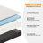 Driffield Tri-Fold Mattress – Murphy Bed Alternative, Medium Firm Memory Foam, Washable Cover, 2 Handles-1460603005