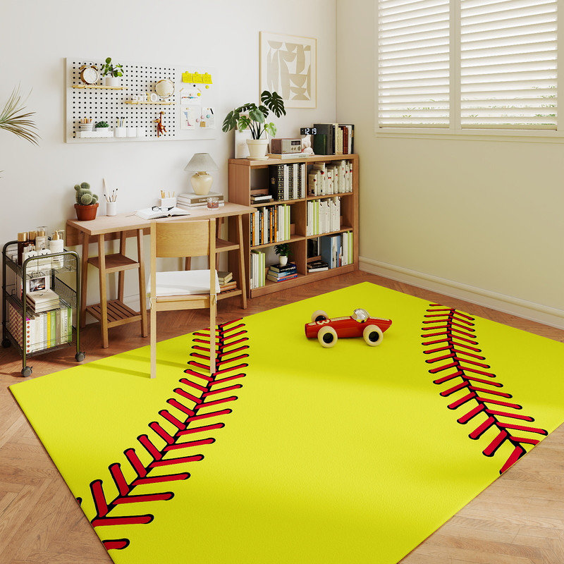Tapis de jeu pour enfants avec tapis antidérapant, Rectangulaire 4 pi x 5 pi