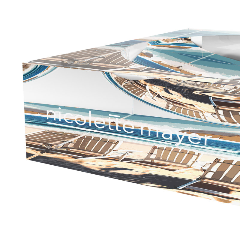 Beach Perfection Decorative Tray, 6"W x 6"D x 2"H