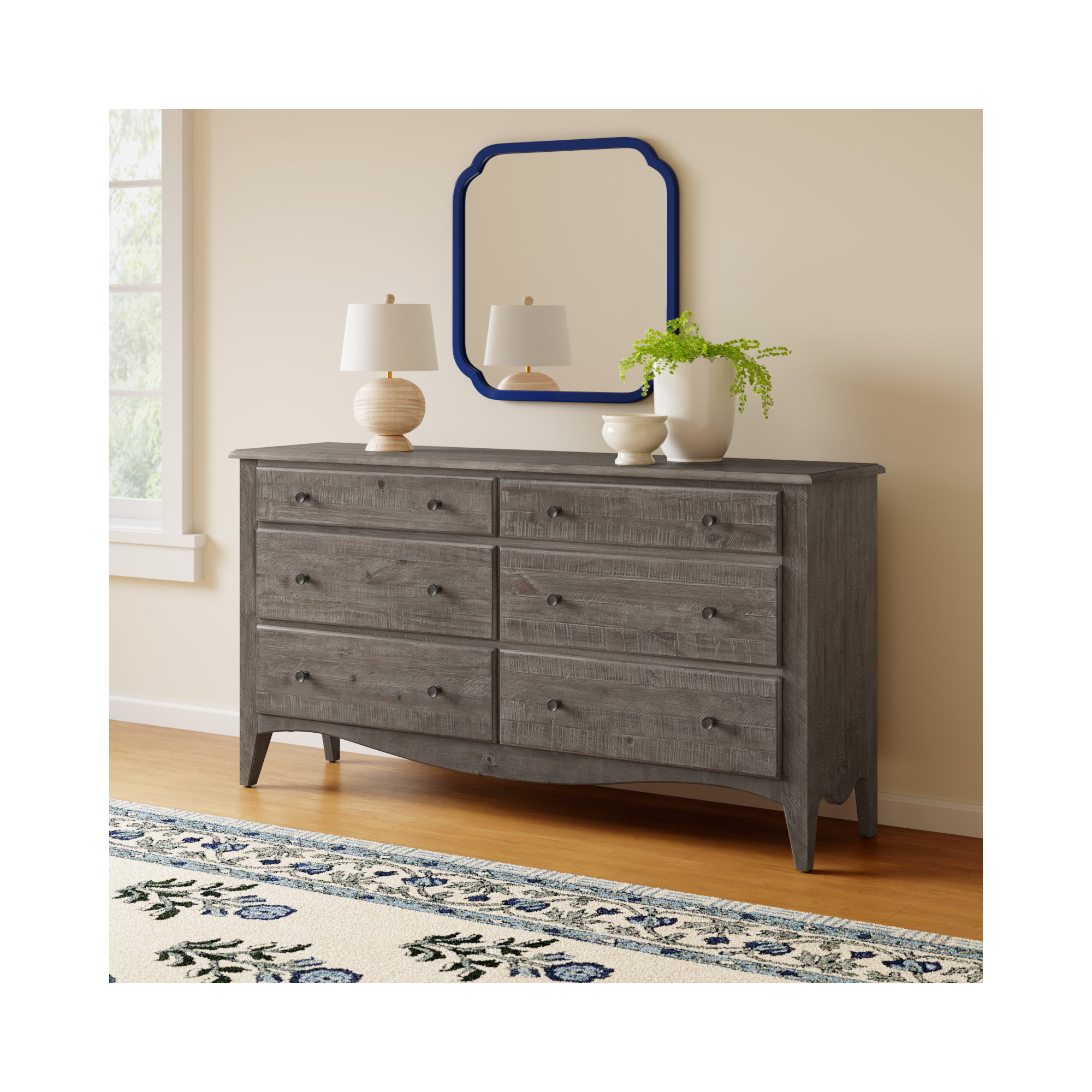 Holton 6 - Drawer Dresser, Camel