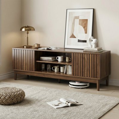 Storage Tv Stands & Entertainment Centers, Wood Modern Console For Home