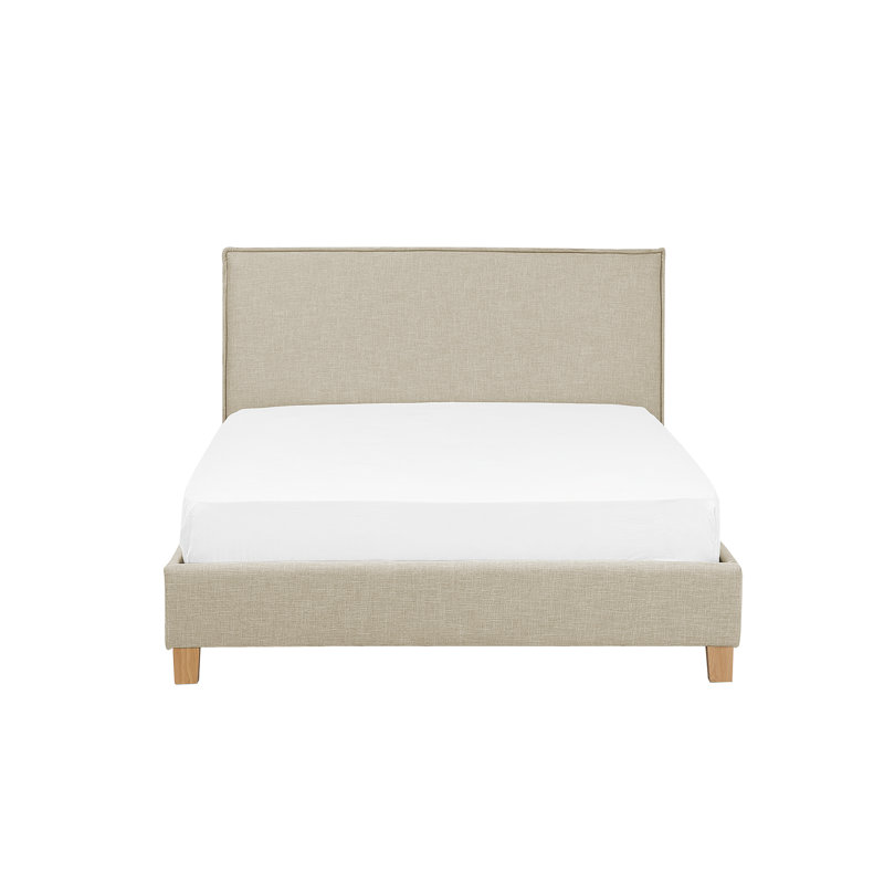 Sennez Upholstered Bed, 180 x 200cm, Natural brown