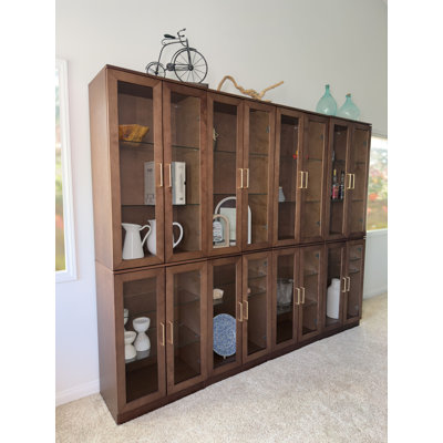 Modular Display Cabinet Set Of 4