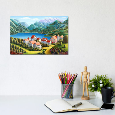 Spirit Mountains by Andy Russell - Wrapped Canvas Painting