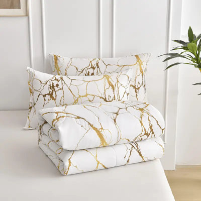 White Marble Soft Ultra-Fine Fiber Duvet Cover