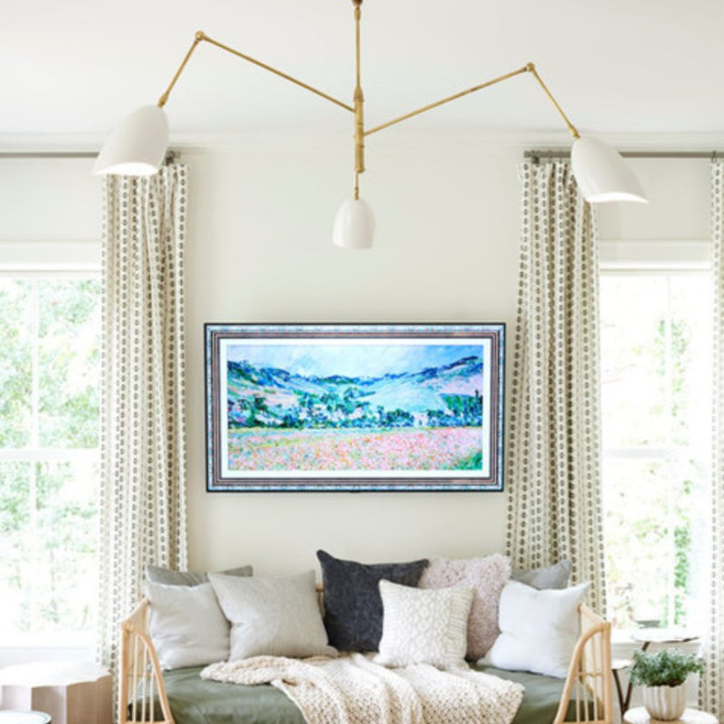 Caswell 3-Light Sputnik Modern Linear Chandelier, White