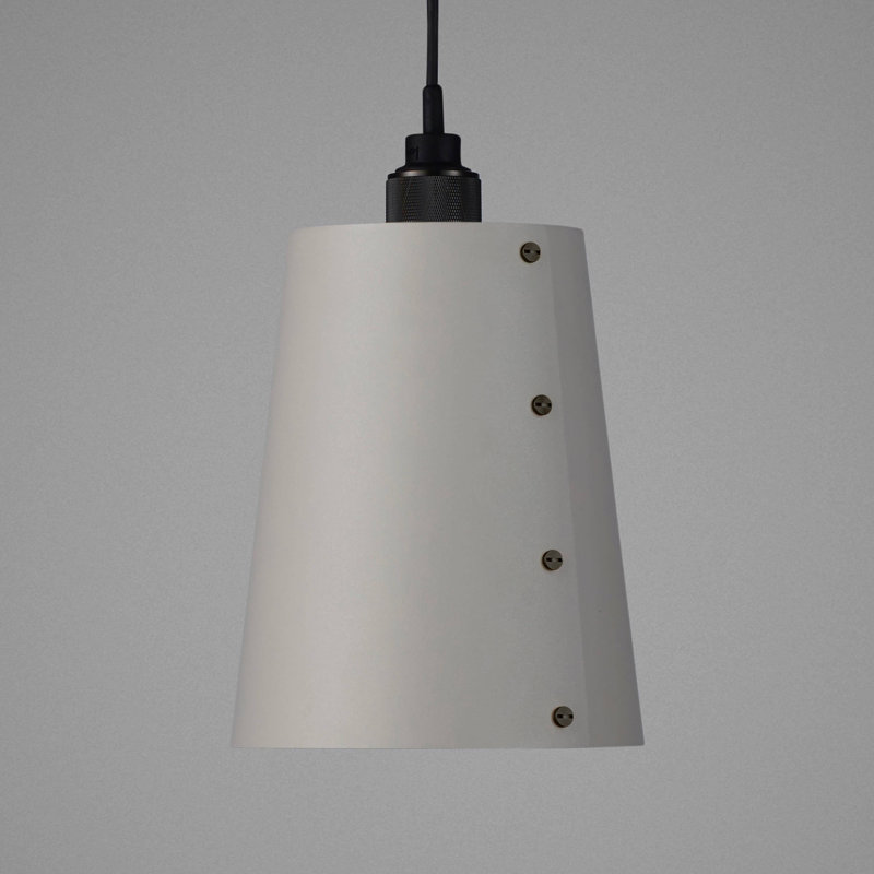 Cross Knurl 1 - Light Pendant, Stone, Smoked Bronze