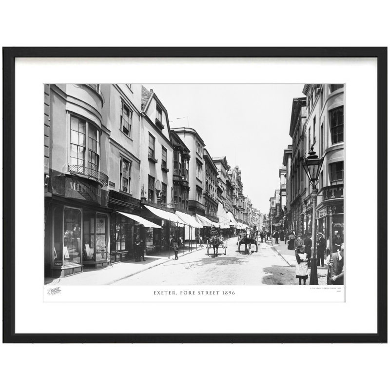 Exeter, Fore Street 1896 - Single Picture Frame Print, 40cm H x 50cm W x 2.3cm D