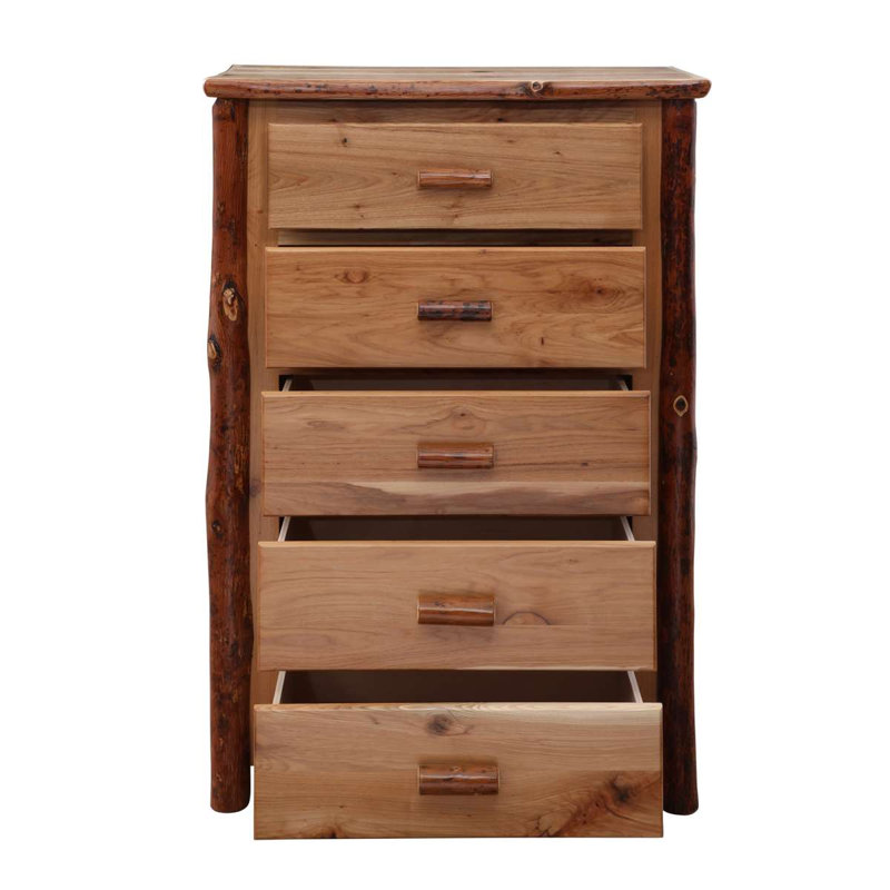 Commode 5 tiroirs Fireside Lodge Hickory, Espresso