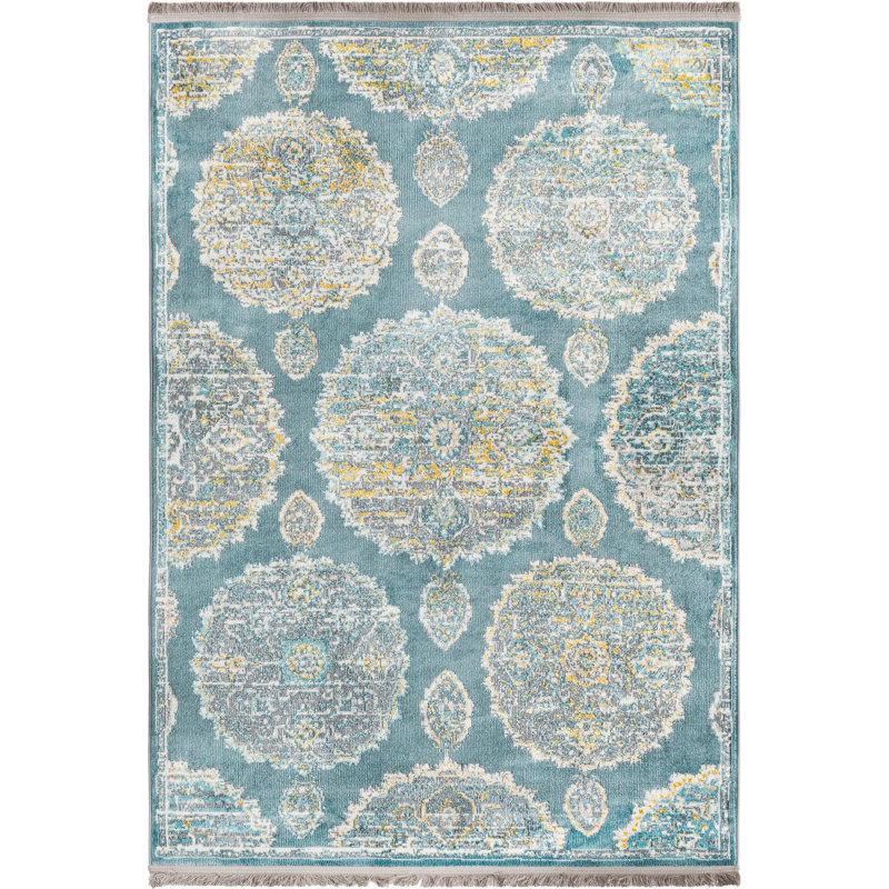 Oriental Indoor Rug, Rectangle 4'3" x 6'