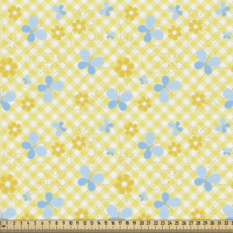 Tissu à carreaux Ambesonne, l 58 po x L 180 po