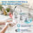 8 Inch Widespread Double Handle Bathroom Faucet With Pop Up Drain-117442767