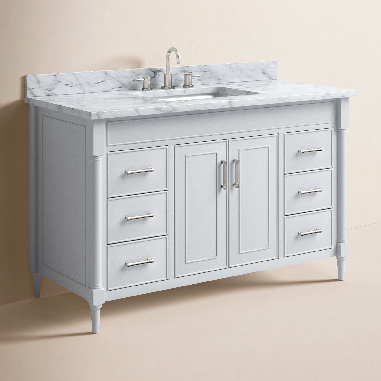 Addison 49'' Single Bathroom Vanity, Light Gray