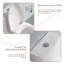 Logmey 1.6 Gallons GPF Elongated Comfort Height Floor Mounted One Piece Toilets (Seat Included)