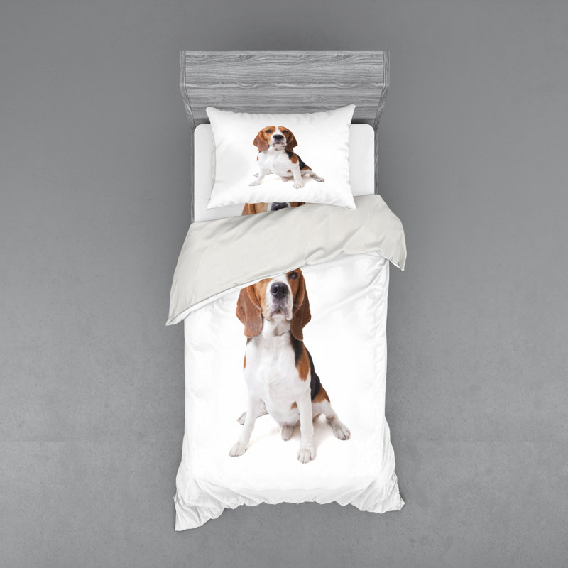 Ensemble de housse de couette Beagle, Housse de couette simple + 6 pièces supplémentai