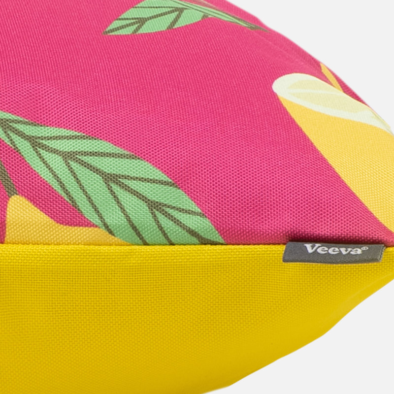 Bean Bag Bazaar Lemons Indoor-Outdoor Cushion, Yellow