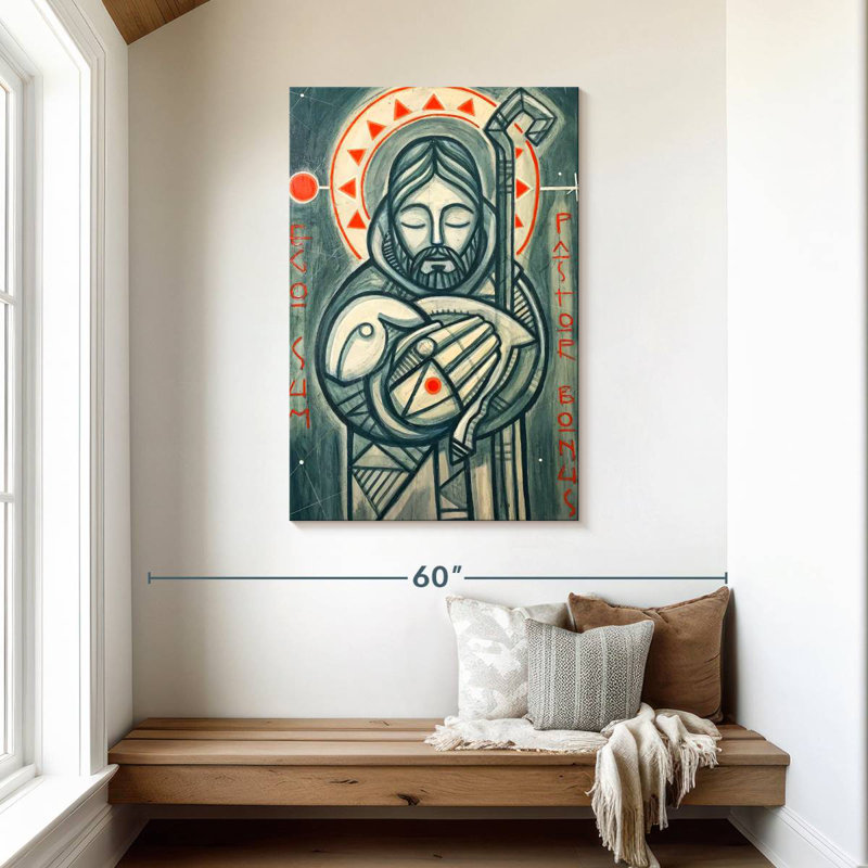 Jésus le berger, H 45 po x l 30 po