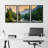 Nature Landscape Colorado Forest Mountain Nature Photograph Landscape Scenery Triptych - Framed Canvas 3 Piece Print-73227910-73227908