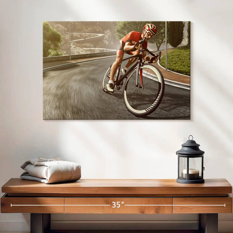 Cyclisme sur route sinueux Sireci, H 16 po x l 24 po