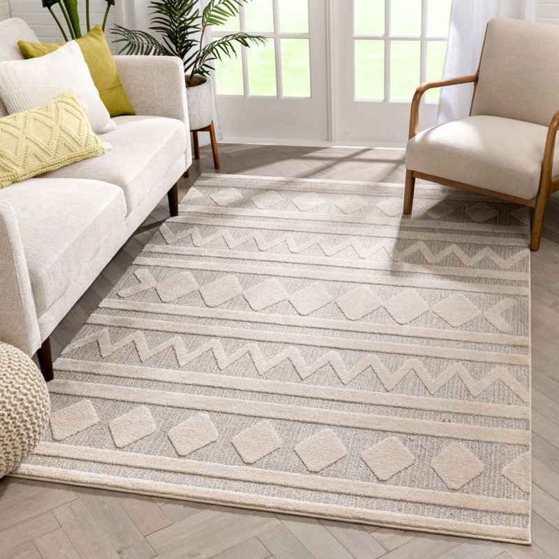 Harlow Moroccan Synthetic Area Rug, Rectangle 160cm x 220cm