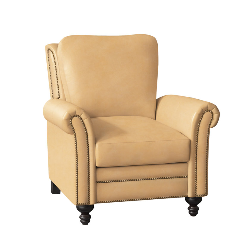 Richardson Recliner, Anilina Hunter Genuine Leather, Plantation, French Natural