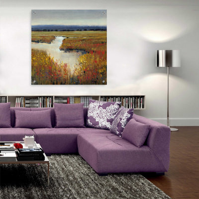 «Marsh Land I» par Tim O'Toole, art mural en verre acrylique