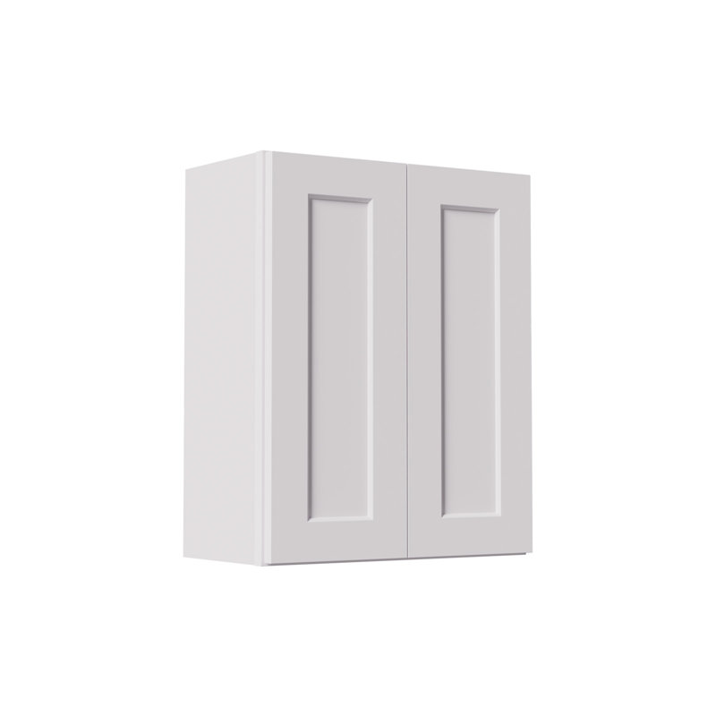  Armoires de buanderie à fixation murale avec portes et tablettes, armoire à pharmacie en bois massif RTA l 30 po x H 30 po x P 12 po, armoire blanche, peu encombrante pour la cuisine, la salle de bain et le garage