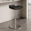 Chaise d'appoint noire et argentée (dossier de 2)-1960477496-1960477497