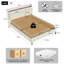 Upholstered Bed Frame with Charging Station & Headboard Storage, Hydraulic Lift-Up Base-1889589583