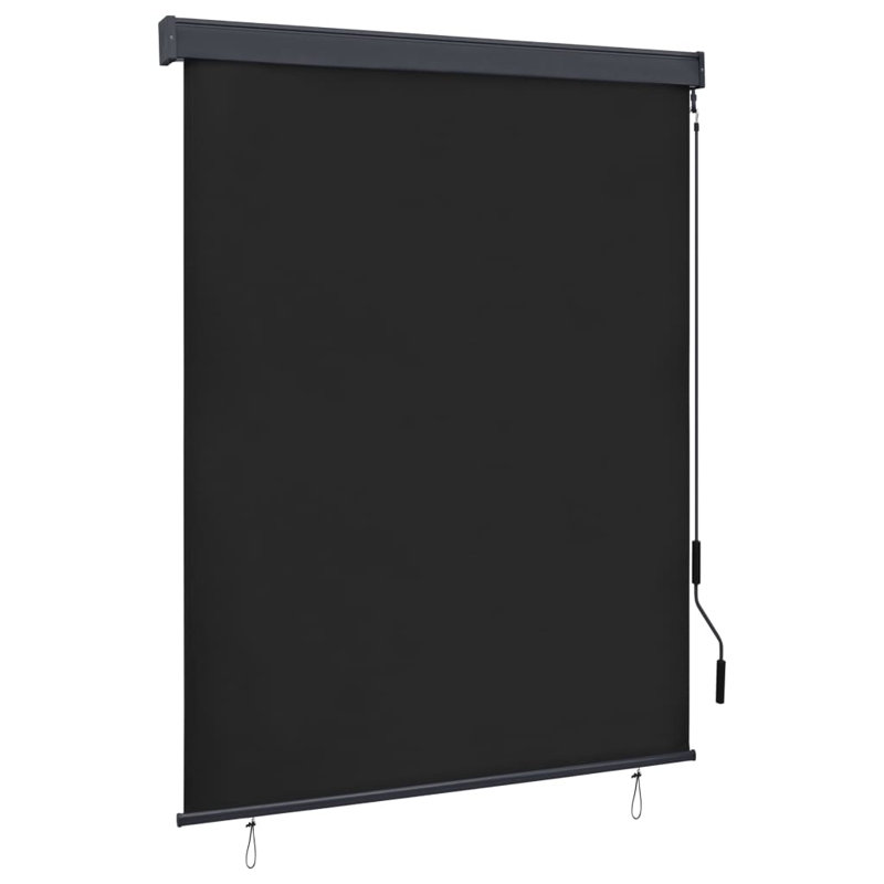 Store occultant avec store à manivelle pour bureau, Anthracite, L 55,1 po