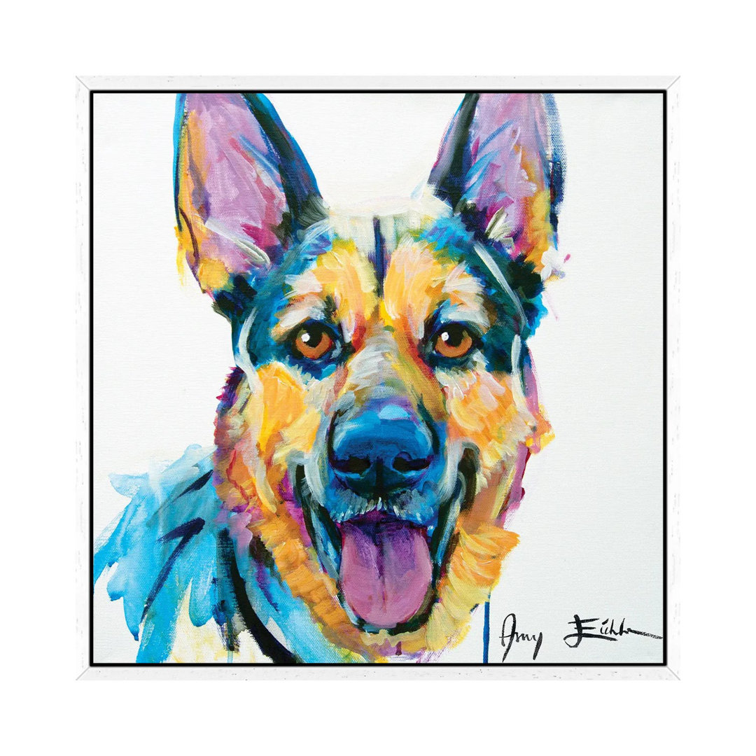 Deutscher Schäferhund von Amy Eichler - Galerie-verpackte Leinwand Giclée auf Leinwand