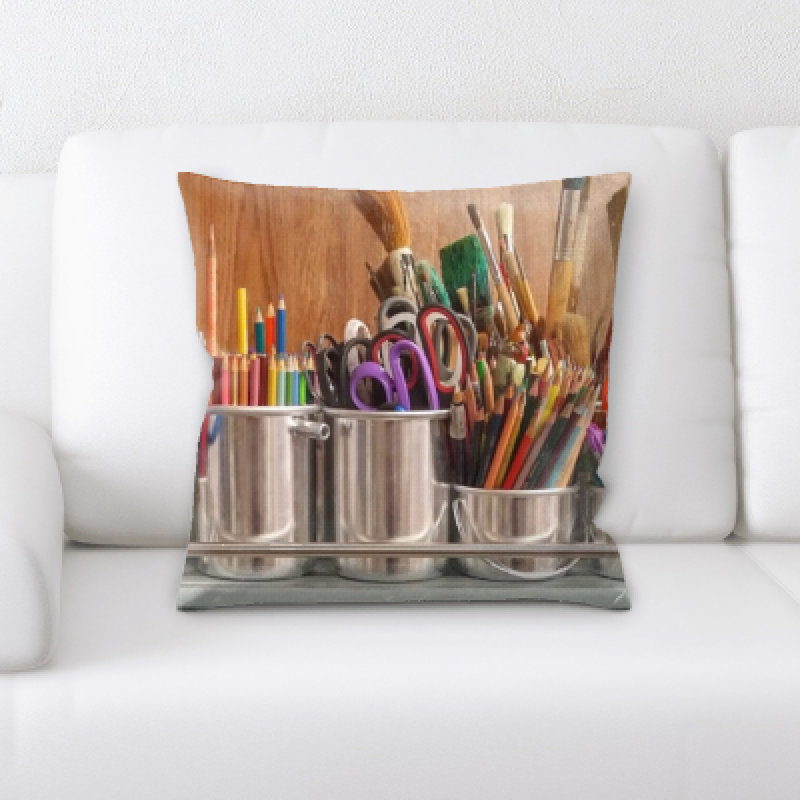 Microsuede Throw Pillow