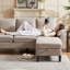 Canapé modulaire réversible avec repose-pieds de rangement 79,5 po-90177841