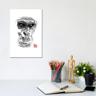 Chimpanzee by Péchane - Print on Canvas