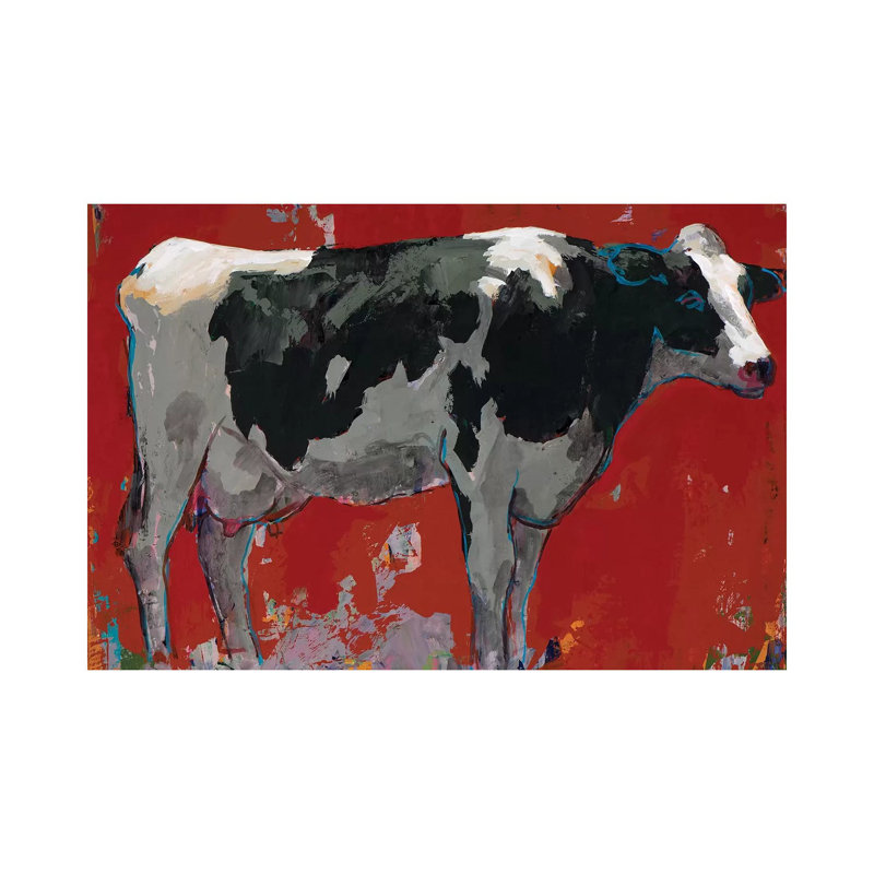 " People Like Cows III " by David Palmer, Wrapped Canvas, 26" H x 40" W x 0.75" D