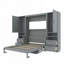 Lit escamotable peu encombrant avec rangement intégré et configuration personnalisable pour des espaces de vie multifonctionnels-2055716535