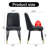 A Modern Dining Chair With Pu Leather Backrest And Metal Legs, Suitable For Kitchens, Bedrooms, And Offices-1166901042-1148154030