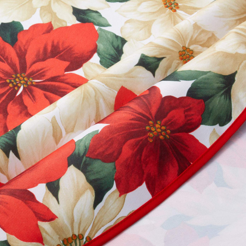 Nappe Provencher Poinsettia, L 70 po x l 52 po
