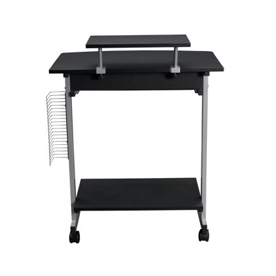 Chariot d'ordinateur compact avec rangement