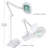 Pro 2-in-1 XL 51 in. Industrial 1-Light 3-Way Dimming LED Floor Lamp with Interchangable Table Base