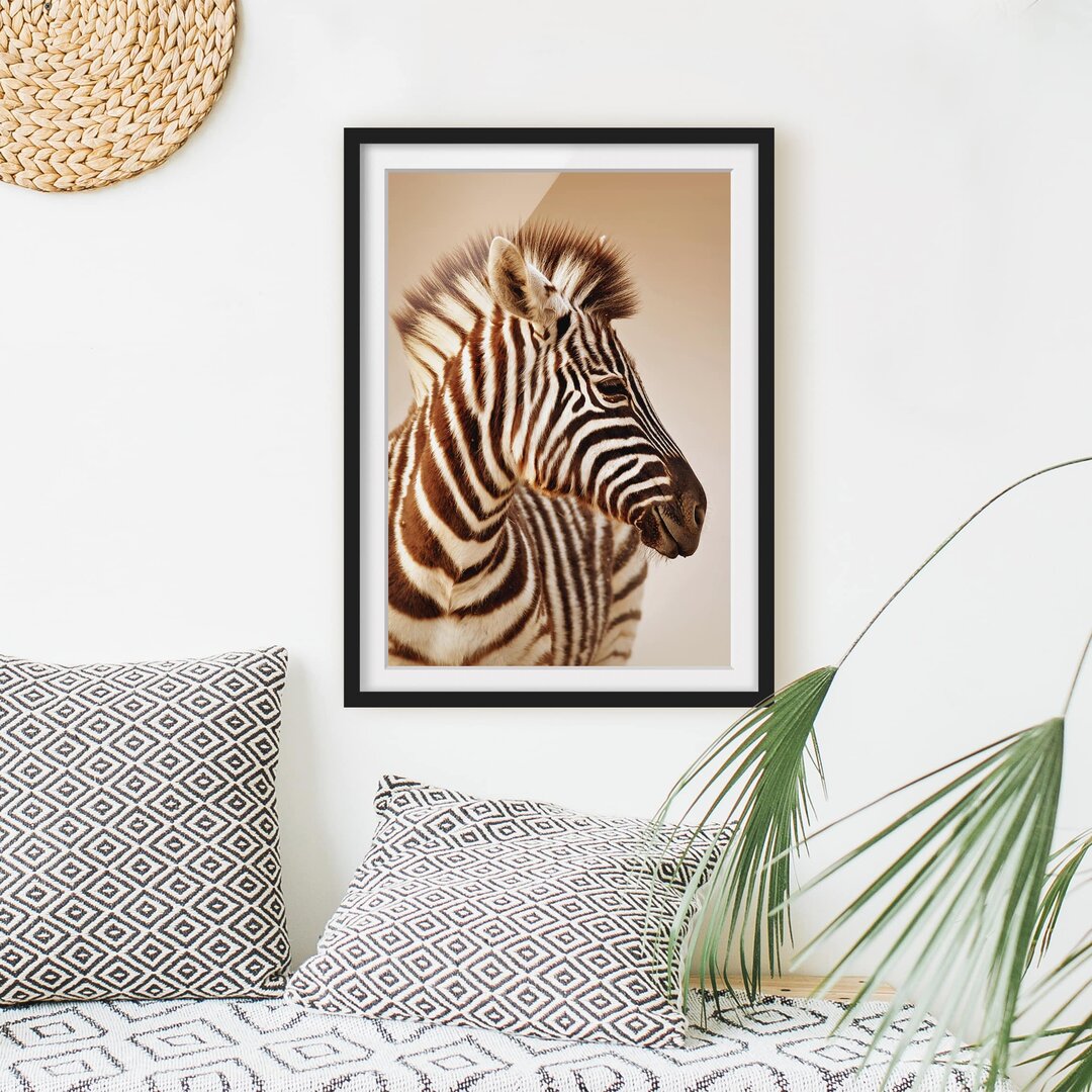 Wandbild Babyzebra