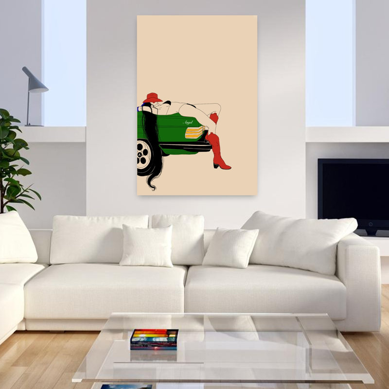 Art contemporain, art rétro, H 48 po x l 32 po